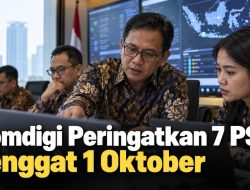 Komdigi Peringatkan 7 PSE, Tenggat 1 Oktober