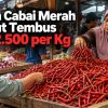 Harga Cabai Merah Sumut Tembus Rp92.500 per Kg