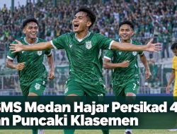 PSMS Medan Hajar Persikad 4-0 dan Puncaki Klasemen