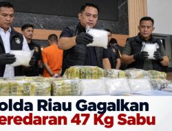 Polda Riau Gagalkan Peredaran 47 Kg Sabu